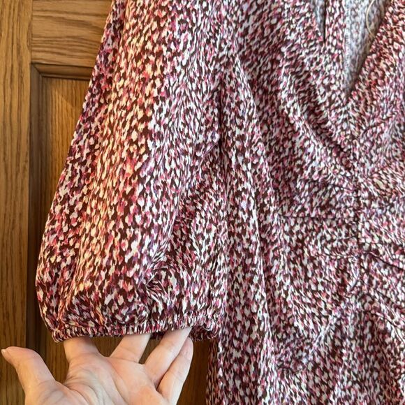 UNIVERSAL THREAD Elbow Puff Sleeve Ruched Mini Dress *NEW* - Picture 10 of 13